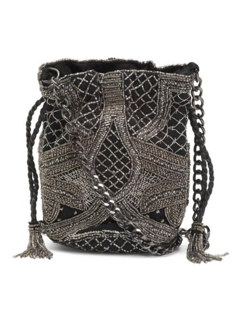 MADE IN INDIA Beaded 3d Embroidered Shoulder Bag